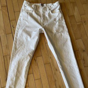 Agolde White 90's High Rise Jeans Size 27